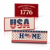 pldnhzua 3 Pcs 4th of July Patriotic Kitchen Mat and