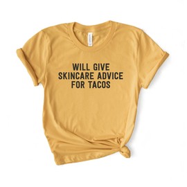 Esthetician Shirt - Skincare Shirt - Esthetician Gifts - Will Give Skincare Advice -Skincare Dealer - Skincare Shirts - Softstyle Unisex Tee