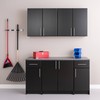 Prepac Elite 32" Tall Wall Cabinet, Black