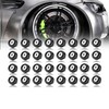 M6 Black Flat Anodized Aluminum Washer Bolt Kit, 32-Piece Hardware