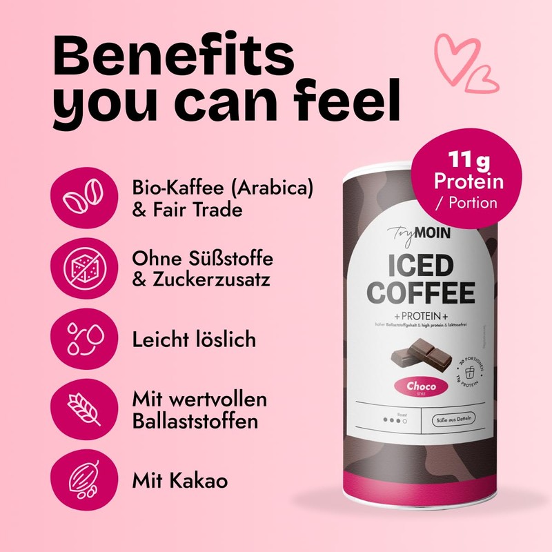 TryMOIN - Choco Protein Iced Coffee Powder without Added Sugar