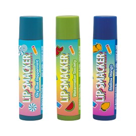 Lip Smacker, Back to School Collection, Spiral Notebook Lip Balm Trio, 3-Piece Lip Balm Set with Cute Notebook for Kids, Fun Lip Balm for Kids, Blue