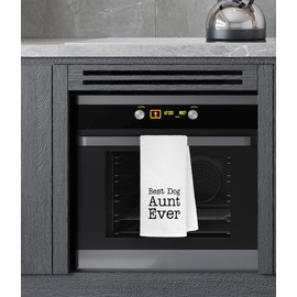 Best Dog Aunt Ever Kitchen Towels Dishcloths 24"x16",Funny Puppy Dog Auntie Dish Towels Bath Towels Hand Towels,Gifts for Dog Lovers Girls Women,Dog Owners Gifts