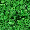 Loose Cup Hologram Sequins - 6mm - Green - 5