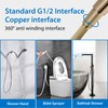 Jasya Silicone Shower Hose Extra Long,Explosion Proof Anti Winding Showerhead