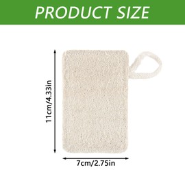 6Pcs Kitchen Loofah Sponge Organic Dishwashing Sponge Biodegradable Natural Fiber Sponges Heavy Duty Compostable Sponge for Home Kitchen