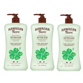 Hawaiian Tropic Moisturizer AFTER SUN Lime Coolada Fragrance 16 Fl Oz Each Lot