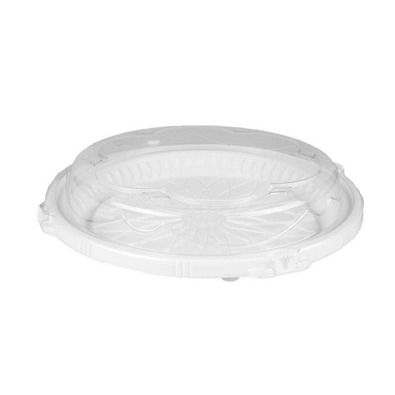 RELOCKS 12 in. Plastic Serving Trays with Lids, Party Platter,