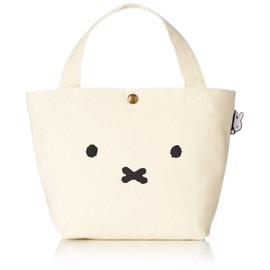 HAPITAS 6015 Mini Tote Bag, Perfect for Lunch, Character Bag, Miffy Face Natural, Free Size