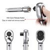 BULLTOOLS 1/2-inch Drive Click Torque Wrench Set Dual-Direction Adjustable 90-tooth