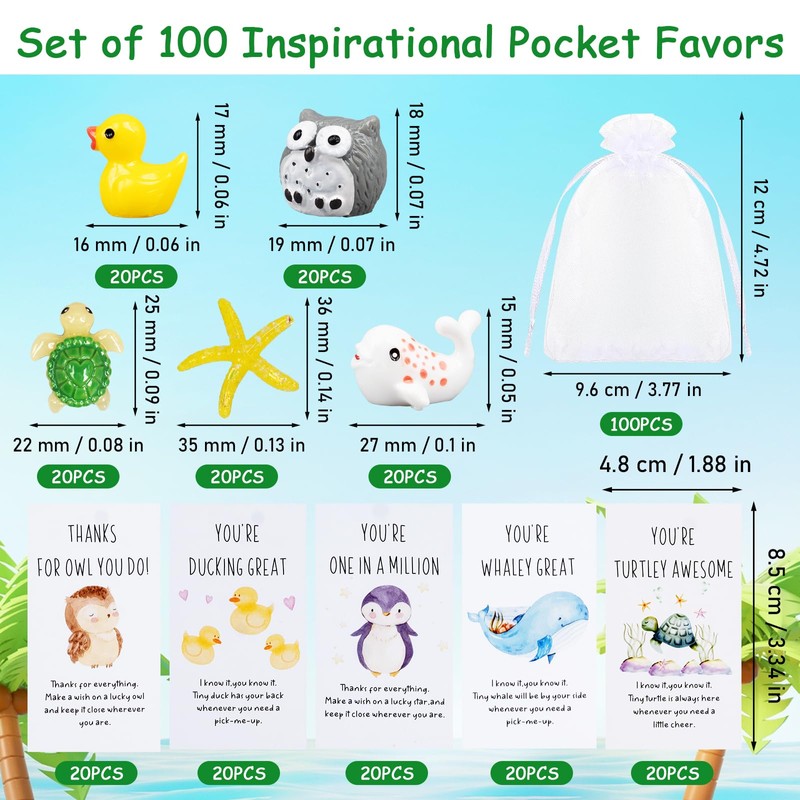 20 Set Employee Appreciation Gifts Bulk Group Gifts for Coworkers