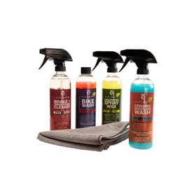 SILCA Bike SPA Collection | liquid performance 4 part cycle wash | Degreaser, Wash, Graphene infused wax, and SiO2 ceramic waterless bike wash | biodegradable | bicycle cleaner degreaser collection