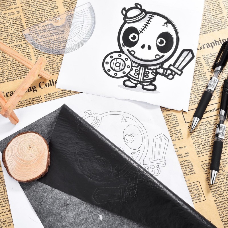 Carbon Paper for Tracing Graphite Transfer Paper -100 Sheets Black