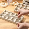 Highergo 8 Pcs Velvet Jewelry Trays Stackable Drawers Organizer Ring