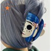 Blue-Haired Girl Double-Sided Claw Hair Clips, Durable Plastic for Women