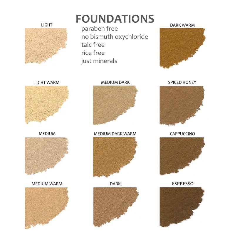 Demure Medium Foundation Powder, Loose Face Powder - Natural Makeup