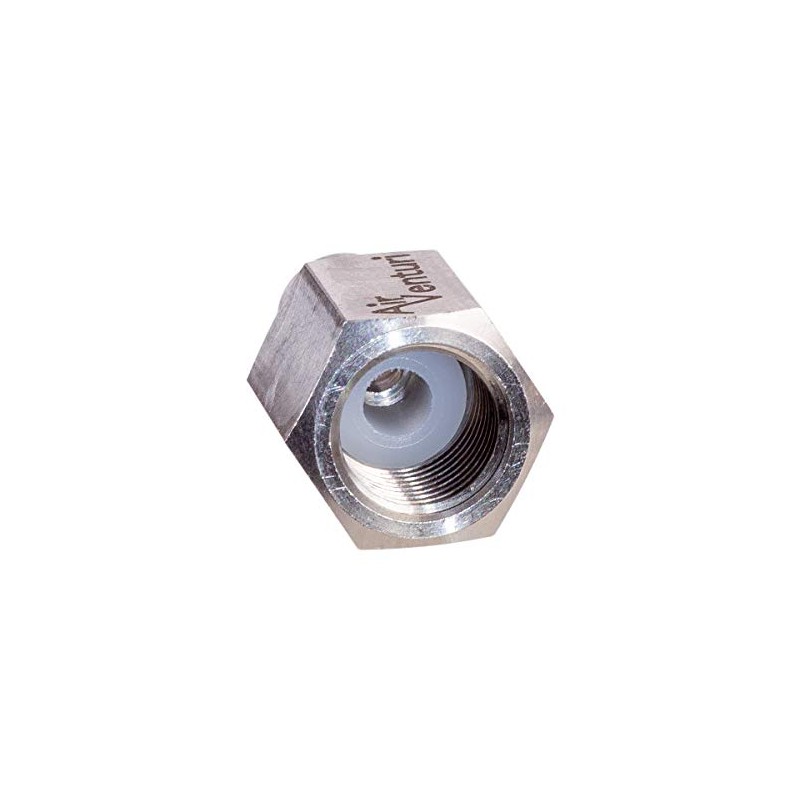 Air Venturi Male Quick-Disconnect, 1/8 BSPP Female Threads, Steel, Rated