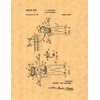 Frame a Patent Jacques Cousteau M10450 Diving Device Lacquered Print
