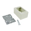 Wiremold Metal Raceway, Extending Power On-Wall Deep Switch and Receptacle