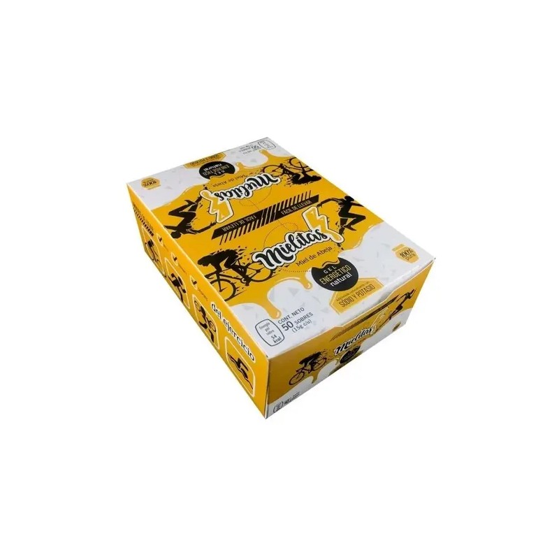 2 Cajas- Gel Energetico Natural Caja Con 50 Pzas Cu.