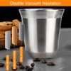 WANTOUTH 2 Pack Stainless Steel Espresso Cups Double Wall Insulated