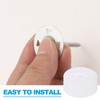 PATIKIL 46mm Plastic Washers, 200 Sets Plastic Insulation Washers Foam