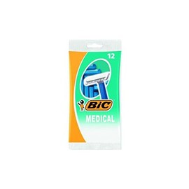 BIC Pack of 3 Cases for 12 Razors Medical 1 Blade + Comb