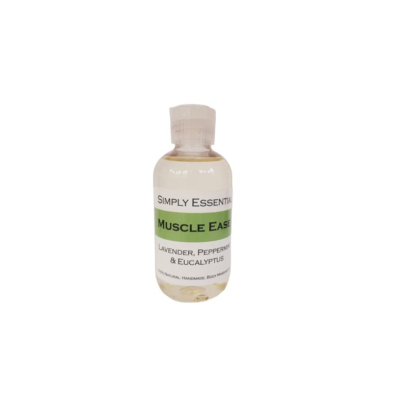 Simply Essential Muscle Ease Massage Oil with Lavender, Peppermint &