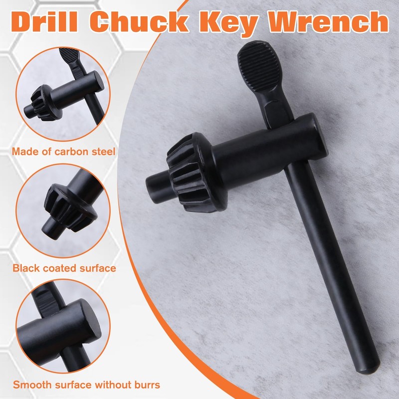 LEONTOOL Drill Chuck Key, Set of 6, Drill Chuck Handle,