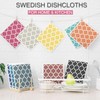 Fintale Swedish Dishcloths for Kitchen, 15 Pack Papaya Reusable Paper