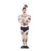 Raz New Eric Cortina 6" Glass Tattooed Man Ornament 4353140