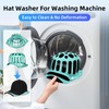 Blissfuhue Silicone Hat Washer Cage Hat Cleaner for Baseball Caps,