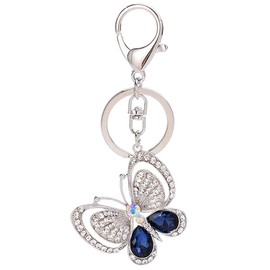 MAFELOE Llavero Bolsa Coche Bolso Llavero Colgante, Llavero Decoración Llavero Colgante, Accesorios de joyería de moda Adorno - Forma de mariposa