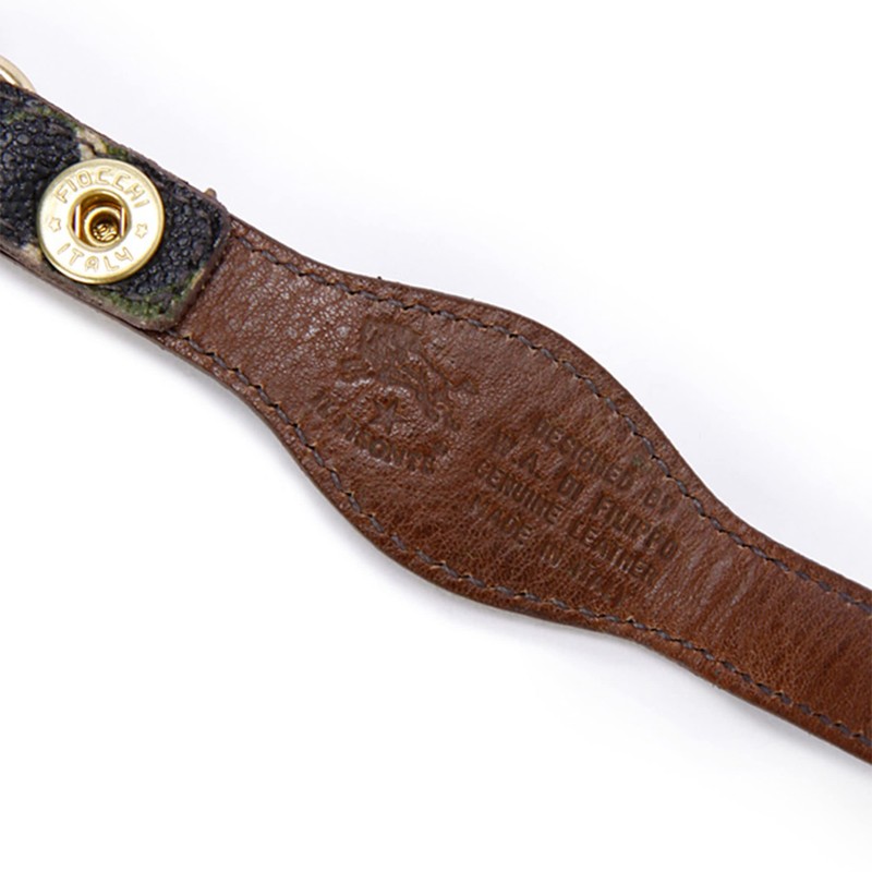 IL BISONTE Key Chain, Key Ring, Leather, Genuine Leather, Cowhide