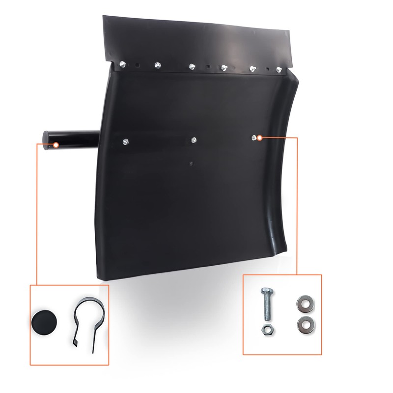 TORQUE Quarter Fenders for Semi Truck, 24" x 24" Black