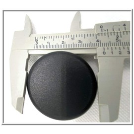 SBDs 1-5/8" - 1-625 Inch OD Head Dia - (14-20 Ga - 1.46" - 1.55" ID) Snap-in Round Black Plastic Plugs w/Flexible Ridges | Fencing Post Tube Inserts | Fitness Equipment End Caps (25 Pack)