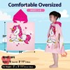 growell Hooded Kids Beach Towels - Toddler Bath Towel Girls