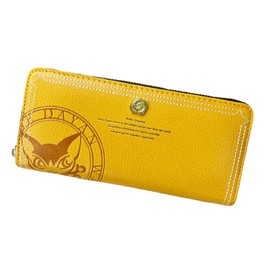 K-PARTS BebeDayan Core Stamped Long Wallet, Long Wallet, Round Zipper, Women's Long Wallet, Bibetayan Wallet, Diyan, Wachi-Fird, Round Zipper, Long Tag, Synthetic Leather (Yellow)