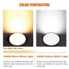 Facon 2-Pack Ultra Slim 4.5'' 12V RV Puck Lights w/Switch,
