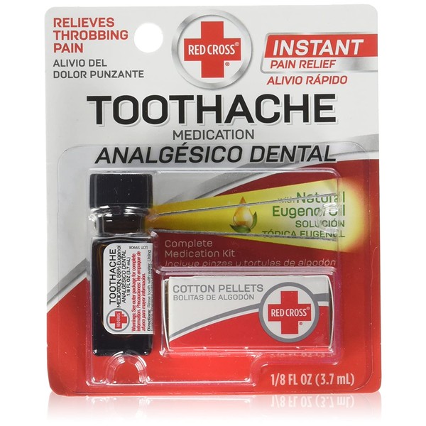 Red Cross Toothache Complete Medication Kit 0.12 oz Pack of, 2 Count