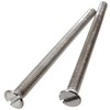 10 x M3.5 Chrome 50mm Long Screws - Flat Slotted