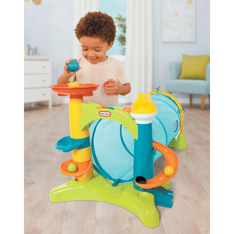 Little Tikes 2-in-1 Activity Tunnel, Indoor Outdoor Playset for Toddlers,