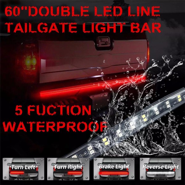 Unbranded 60" LED Tailgate Light Bar Truck Pickup Turn Signal