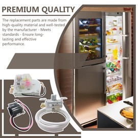 2198202 Cold Control Thermostat W10822278 Defrost Timer W10225581 Bimetal Thermostat Refrigerator Defrost Complete Kit Replace WPW10225581, PS11750673, 2149849 by GRABOTE