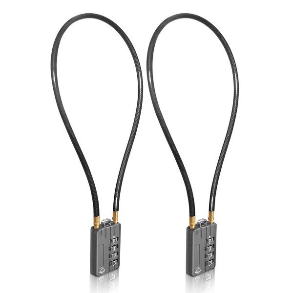 SISAV 4 Digit Cable Combination Locks 20 inches(50cm) Bold Cable