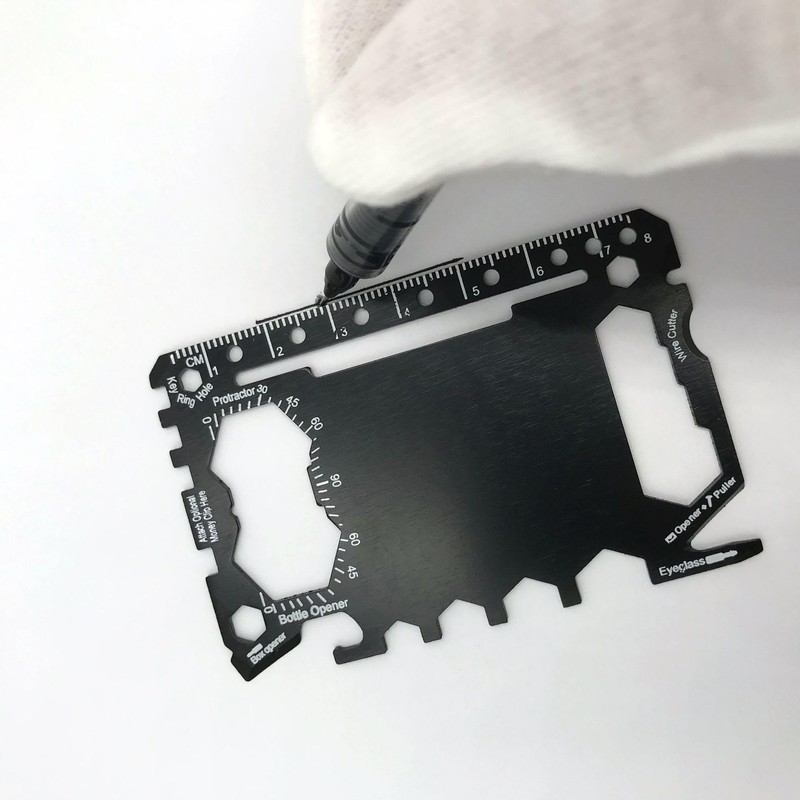 Toolcard 46 in 1 Card Multitool, Stainless Steel Wallet Card