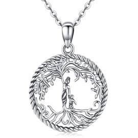 Odinstone Mothers Day Gifts For Mom Tree Of Life Necklace 925 Sterling Silver Family Tree Of Life Pendant Necklace Jewelry Gifts For Women
