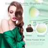 Mini Makeup Brush Travel Set - Green 4 in 1
