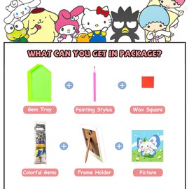 ROFOLO Diamond Art Painting Kit for Kids with Frame Art and Crafts for Kids,Digital Butterfly Full Diamond Painting Set Home Decoration (Cinna)