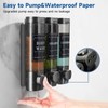 Shampoo and Conditioner Dispenser,Unisense Shower Soap Dispenser 3 Chamber No